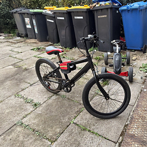 Bmx fahrrad schwarz - fahrrad, mit