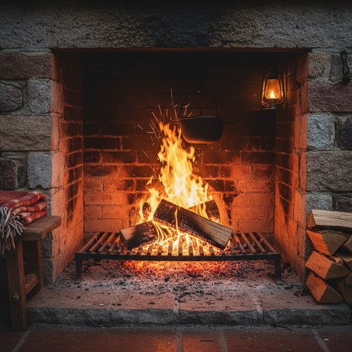 Gusseisen rost kamin - rost,