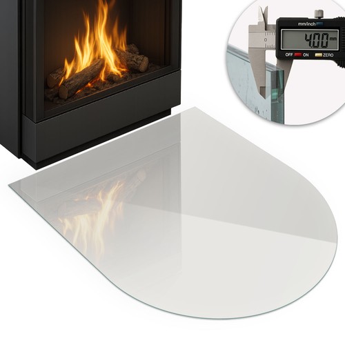 Kaminbodenplatte aus glas esg - aus,