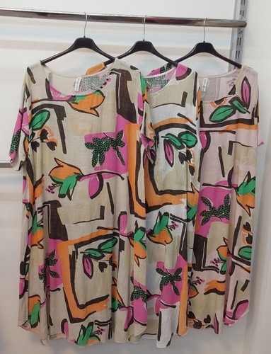 Sommer kleid leinenoptik - sommer,
