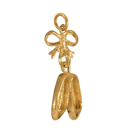 Ballerinas anhänger gold - 9,