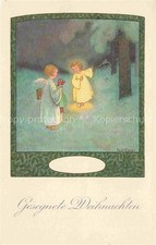 Ebner Pauli Kuenstlerkarte Weihnachten Engel