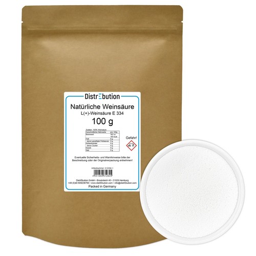 Weinsäure natürlich 100g - ,