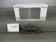 4MFOR H0 48710 Güterwagen Schwerlastwagen der DB mit Panzer in OVP