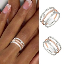 Damen Ring 585 echt Weißgold