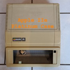 Apple IIe 2e  - Platinum Case - Gehäuse - mit Lautsprecher u. Schalter – Vintage