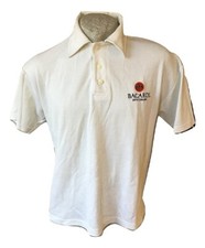 BACARDI Arbeitspoloshirt BAR Herren Baumwollshirt Kurzarm Casual Vintage Gr. XL