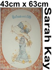 SARAH KAY POSTER 43cm x 63cm BILD KUNSTDRUCK DEKO NOSTALGIE VOGEL RETRO MÄDCHEN