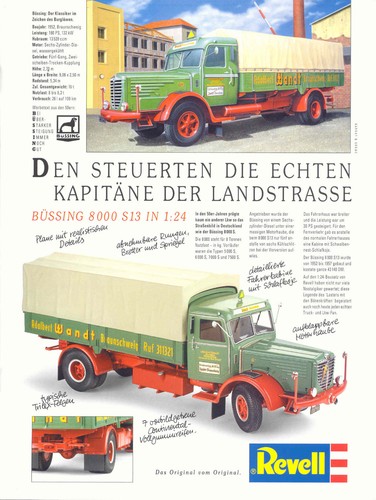 Revell werbeseite büssing - revell, werbeseite..büssing