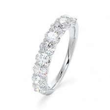 Diamant Verlobung Damen Band Lab Grown 1,75 Karat 950 Platin Ovalschliff...