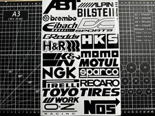 Stickers ABT Brembo HKS MOMO