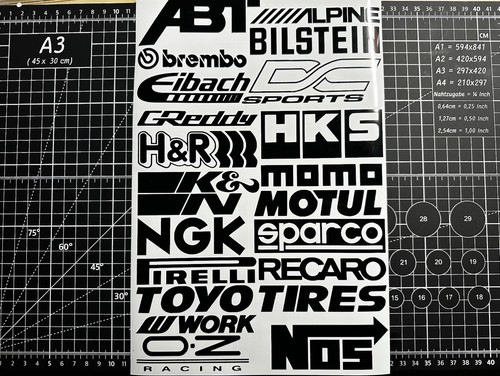 Stickers abt brembo hks - stickers,