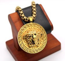 Versace Kette Herren Halskette Big Medusa gold Designer Schmuck