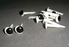 3 Paar 12 mm Tieraugen