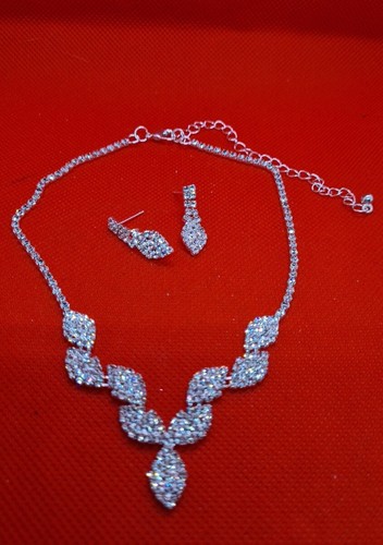 Collier mit ohringe zirkonia - collier,