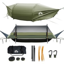 Hängematte Outdoor Hängematte mit Moskitonetz für Camping Garten Survival Wander
