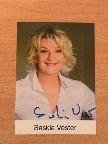 Saskia vester autogrammkarte - vester,