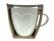 Kaffeetasse weiß mit Herz