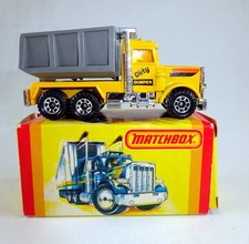 Matchbox Superfast Nr. 23D Peterbilt Tipper Truck gelb "Dirty Dumper" in USA Box