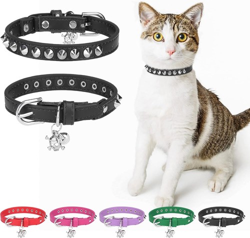 Leder katzenhalsband für - leder-katzenhalsband,