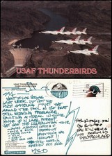 Ansichtskarte  Flugzeug Airplane Avion USAF THUNDERBIRDS OVER HOOVER DAM 1991