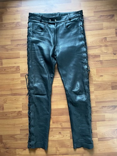 Genuine leather biker - genuine, leather,