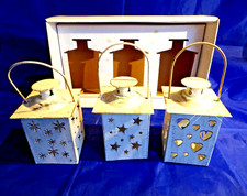 3er-Set  Laternen* Metalllaterne* Tischlaterne*  Minilaterne*  Metall  Gilde OVP