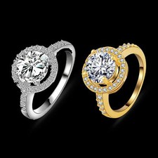 Verlobungsring Zirkonia weiß