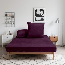 Flanell-Spannbettlaken Winter Microfaser 30cm Steghöhe 360°Gummizug weich warm