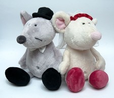 NICI 2x Maus Brautpaar Braut Bräutigam 35 cm Stofftier