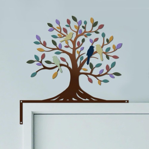 Wanddeko metall baum - wanddeko,