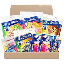 (20,75€/1kg) Ahoj Brause Mix Paket Süßigkeiten Bonbons Pulver Brocken Ringe 865g