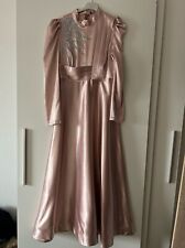 Women Muslim Abend Kleid/ Hochzeit/Party Dress Rosa Glänzen/Silber 38/40 Neu !!!