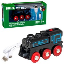 World - 33599 Akku Lok mit Mini USB - Wiederaufladbare Lokomotive - Batterieb...