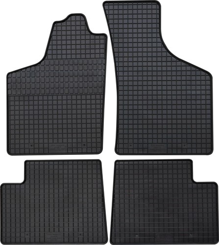 Gummimatten teile schwarz - 4-teile,