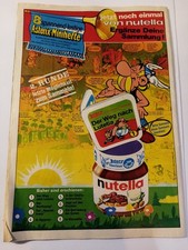 Nutella- eine alte Werbe Comic Seite a.den 70 er Jahren mit Asterix Abbildungen#