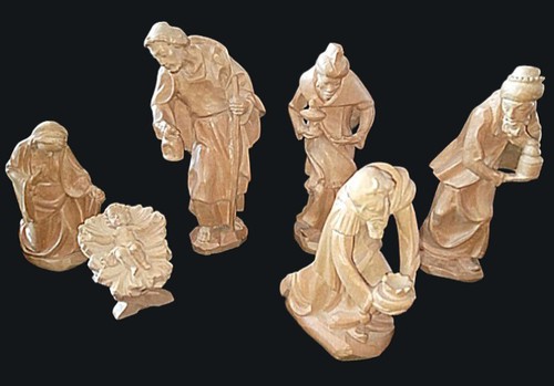 Krippenfiguren aus holz - , holz,