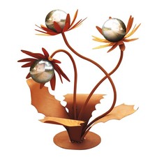 Glasblume Distel Edelrost –