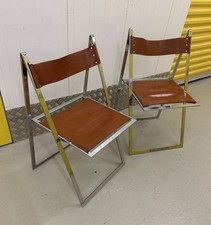  Two RARE Elios Folding Chairs