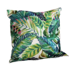 Kissenbezug  Kissen Handgefertigt Indien 40 x 40 cm Baumwolle-Leinen grün