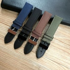 22 mm Nylon Leder Uhrenarmband