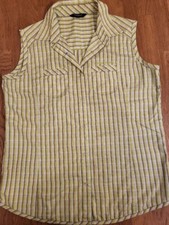 Moorhead, Outdoor - Wanderbluse, weiss gelb braun kariert, sehr gut, 42,