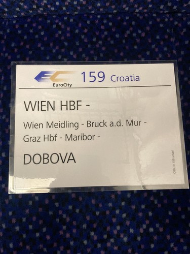 Original zuglaufschild öbb - zuglaufschild,