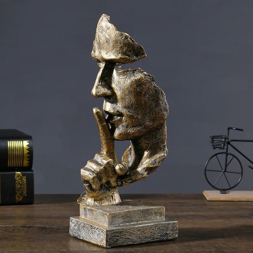 Gold stille gesicht - gold,