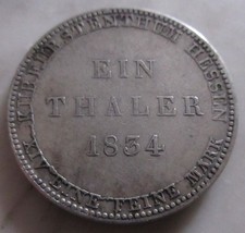MDS ALTDEUTSCHLAND HESSEN 1 EIN THALER 1834, SILBER #A