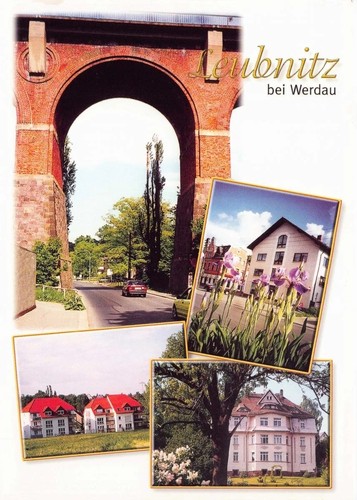 Postkarte leubnitz werdau - leubnitz,