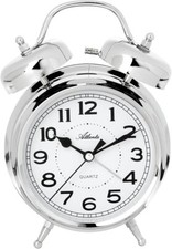 Atlanta Glocken Wecker Laut Quarz Licht Nostalgisches Ticken 9x14 cm Retro 1646