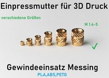 Gewindeeinsatz für 3D Drucke