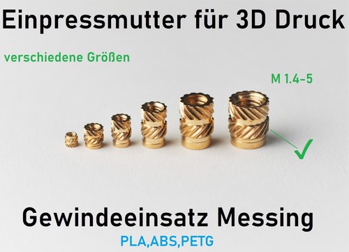 Gewindeeinsatz für drucke - gewindeeinsatz,