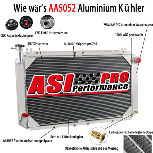 Kühler reihe für - reihe,